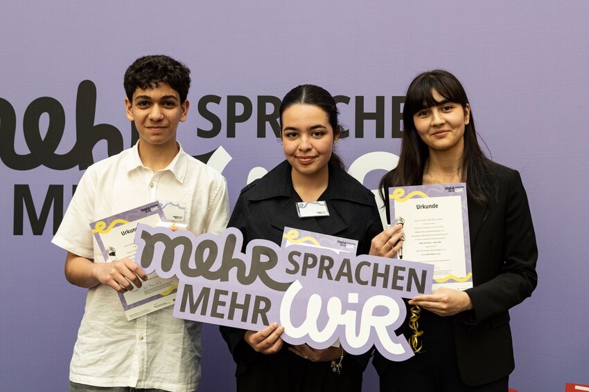 Gewinner:innen des ersten Durchlaufs von Mehr Sprachen - mehr WIR